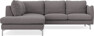 Madison - 2-sits soffa med divan vänster - Grå