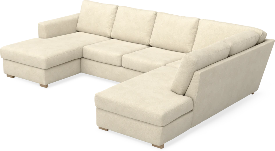 Friday - 3-sits soffa med schäslong vänster och divan höger - Beige