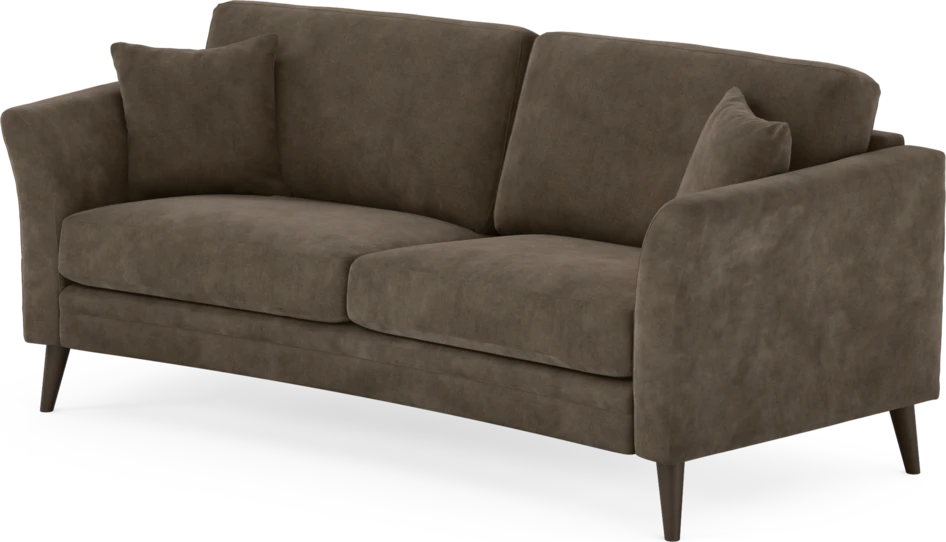 Eden - 2,5-sits soffa svängd - Brun