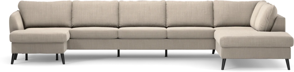 County - 4-sits soffa med schäslong vänster och divan höger - Beige