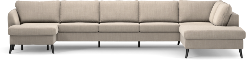 County - 4-sits soffa med schäslong vänster och divan höger - Beige