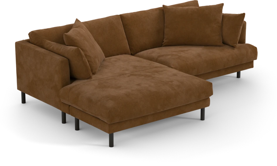 Harper - 4-sits med schäslong XL vänster - Orange