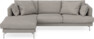Harper - 3-sits soffa XL med schäslong vänster - Grå