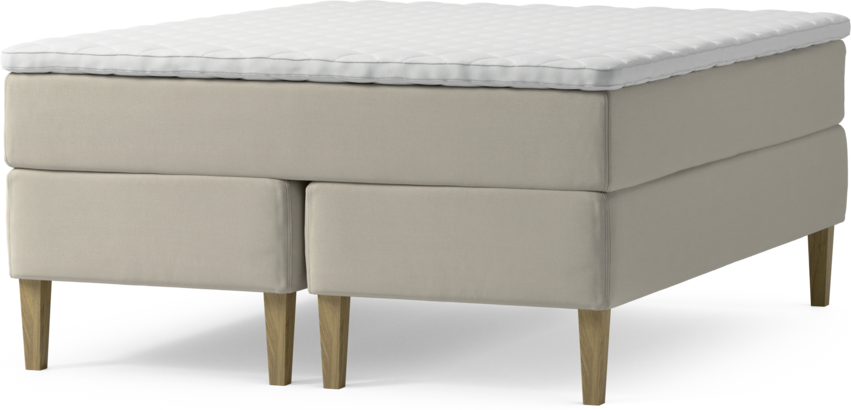 Delux Dream - Kontinentalsäng, dubbelsäng med bäddmadrass och sängben