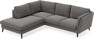 Madison - 2-sits soffa med divan vänster - Brun