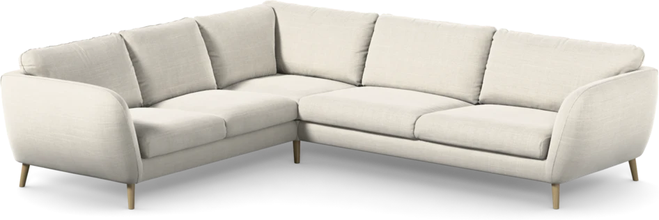Madison Lux - Hörnsoffa 2+3-sits, hörn 1 - Vit