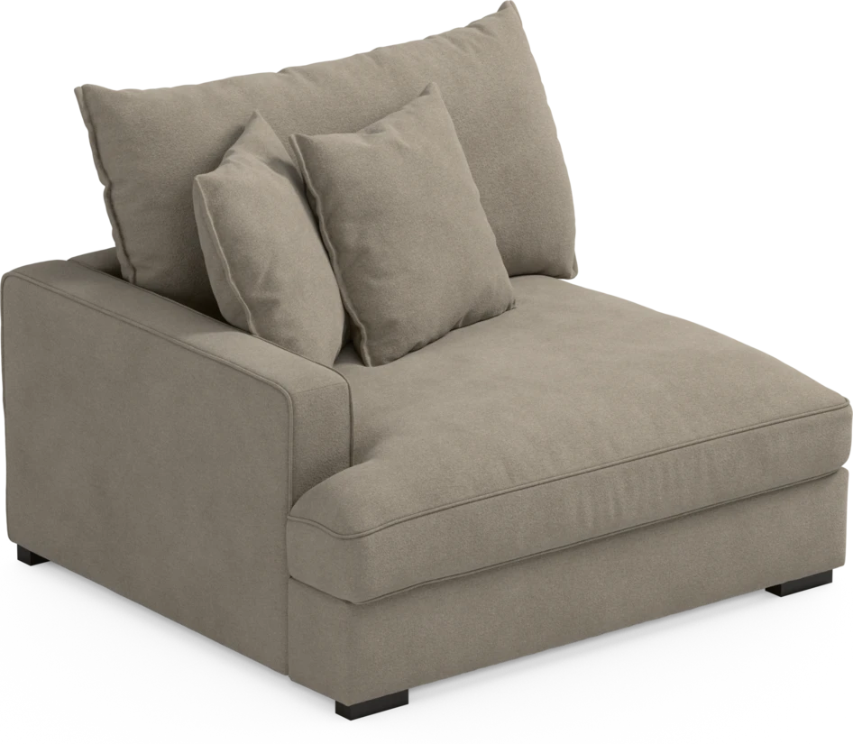 Rossi - 1,5-sits med armstöd vänster - Beige