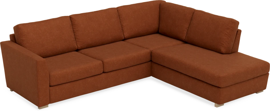 Friday - 2,5-sits soffa med divan höger - Orange