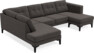 Rio - 3-sits soffa med divan vänster och schäslong höger - Grå