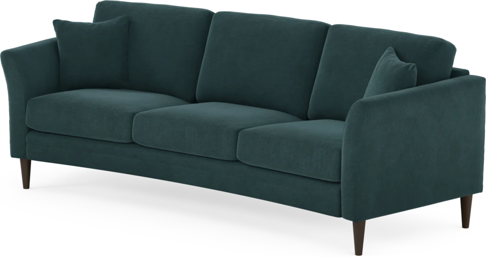 Eden - 3-sits soffa svängd - Blå