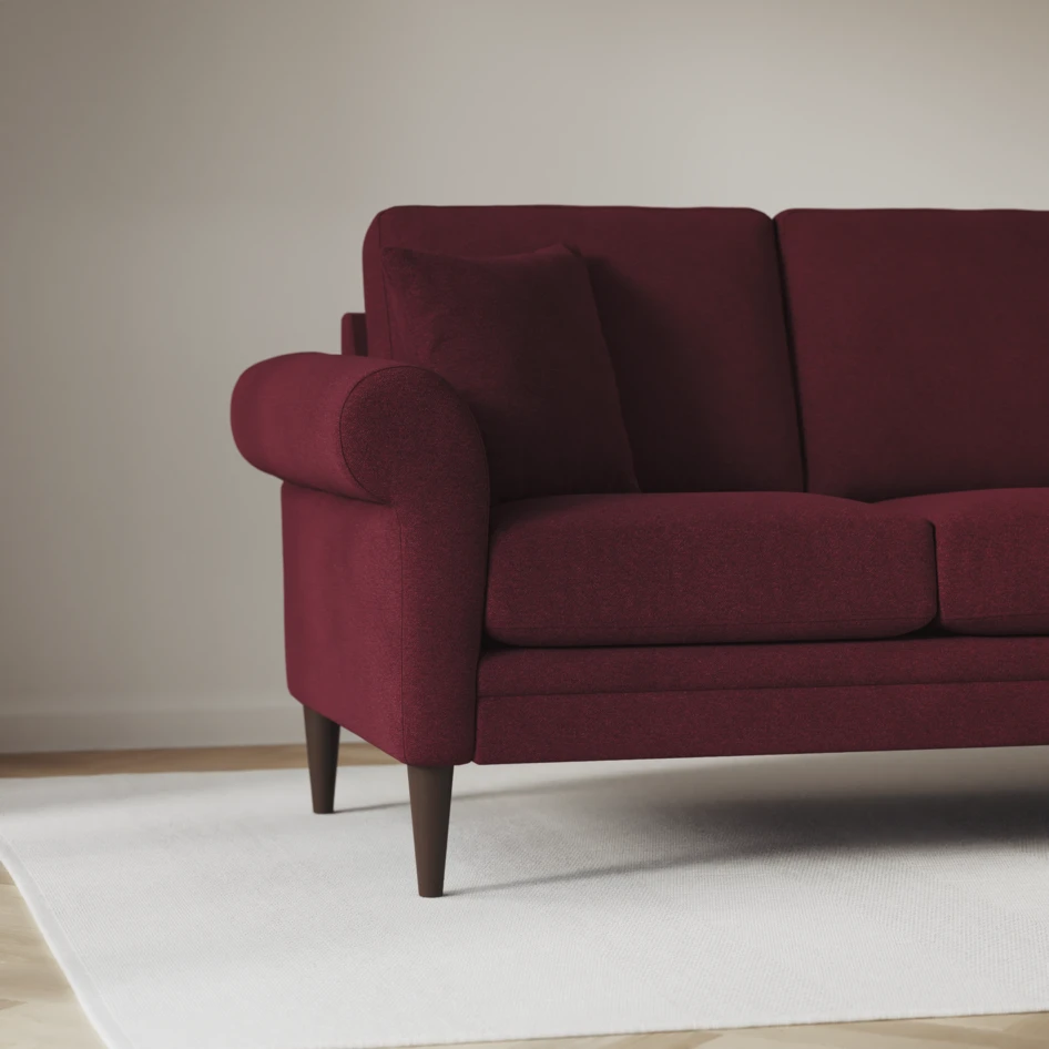 Eden - 2,5-sits soffa svängd - Röd