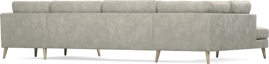 Bridge - 3-sits soffa med divan vänster och schäslong höger - Grå