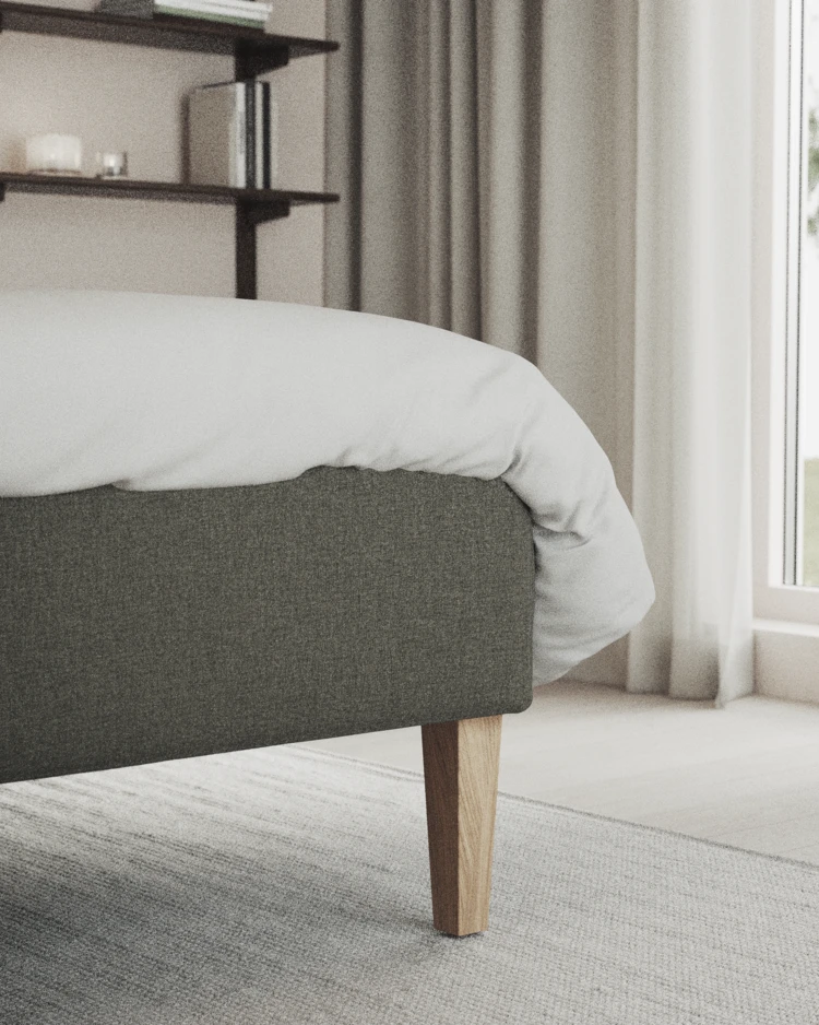 Delux Sense - Kontinentalsäng, enkelsäng 120 cm med bäddmadrass och sängben - inspiration