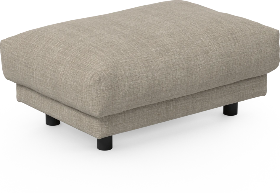 Cherrie - Fotpall 110, fast klädsel - Beige