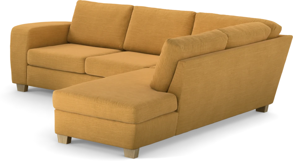 Friday - 2,5-sits soffa med divan höger - Gul