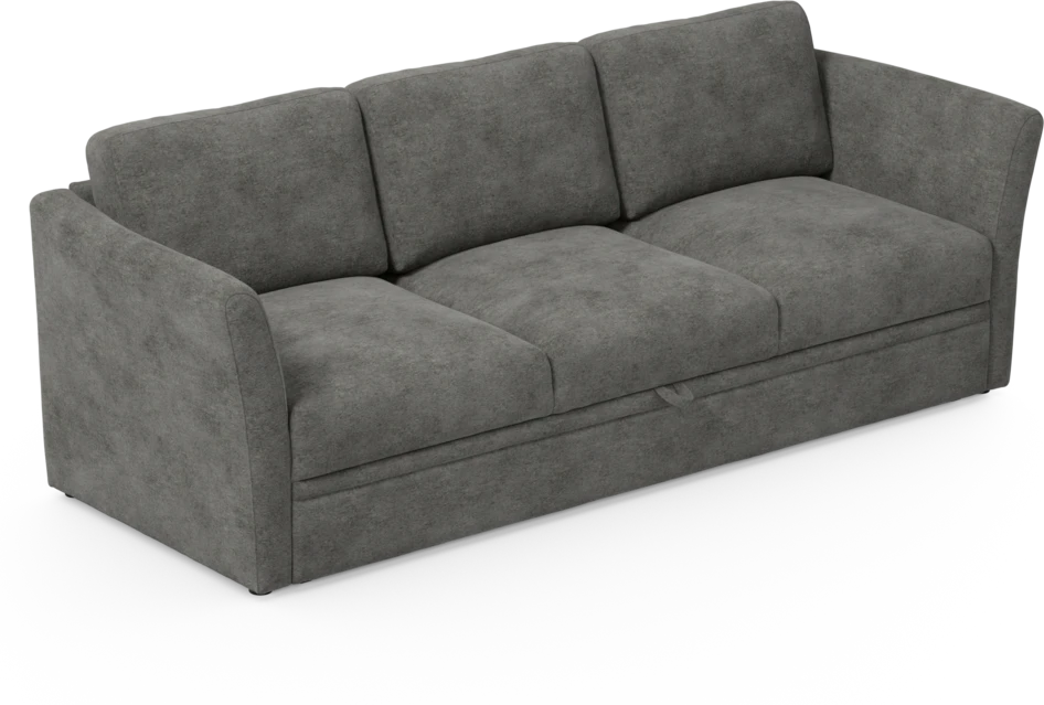 Öland - Bäddsoffa 3-sits, längsbäddad - Grå