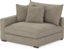 Rossi - 1,5-sits med armstöd vänster - Beige