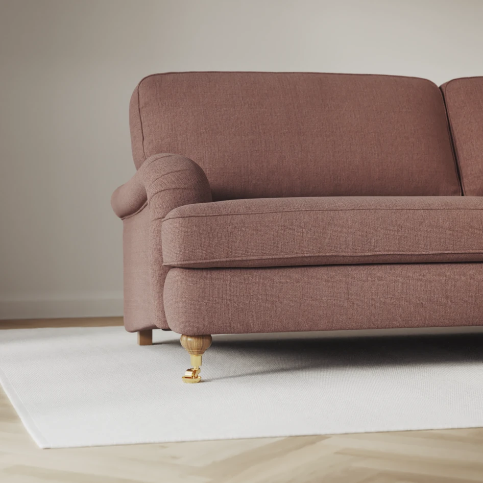 Oxford - 3-sits soffa svängd - Rosa