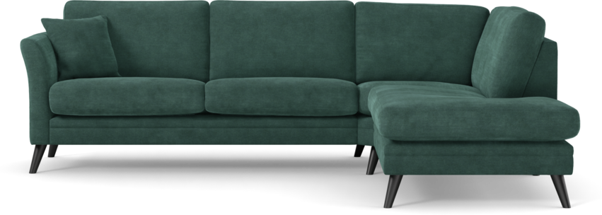 Eden - 2,5-sits soffa med divan - Blå