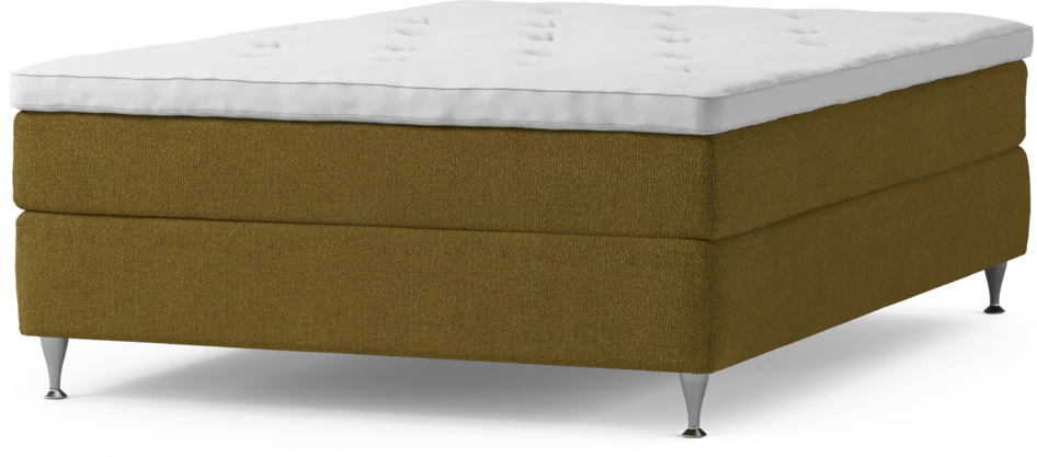 Delux Sense - Kontinentalsäng, enkelsäng 140 cm med bäddmadrass och sängben