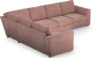 Friday - Hörnsoffa, 2+3-sits - Rosa