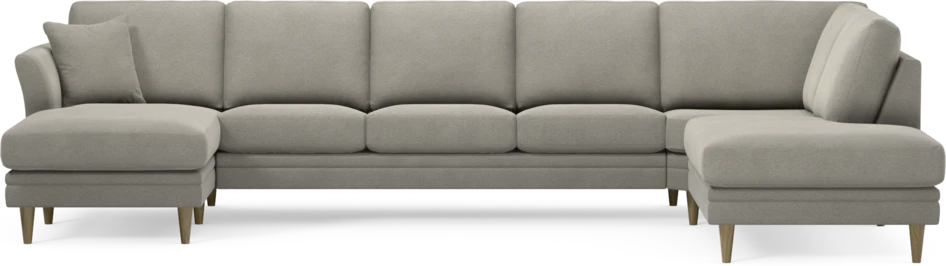 Eden - 3-sits soffa med schäslong vänster och divan höger - Grå