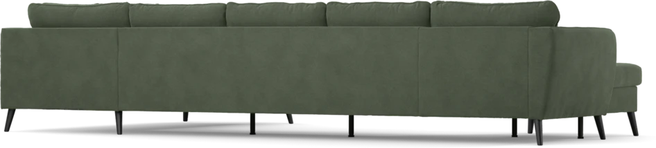 County - 4-sits soffa med schäslong vänster och divan höger - Grön