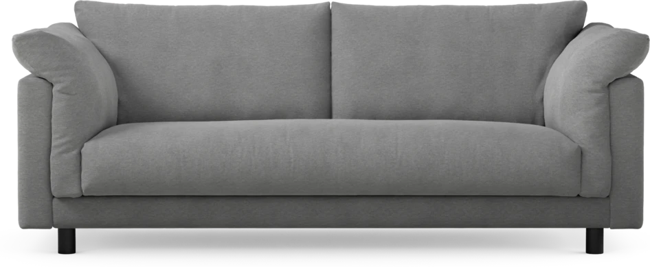 Cherrie - 2,5-sits soffa, hel dyna, fast klädsel - Grå