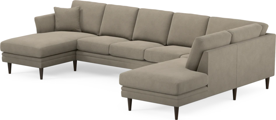 Eden - 3-sits soffa med schäslong vänster och divan höger - Beige