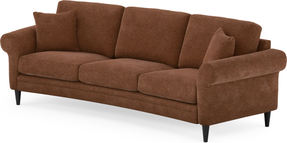 Eden - 3-sits soffa svängd - Orange