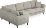 Eden - Hörnsoffa, 1+3-sits - Grå