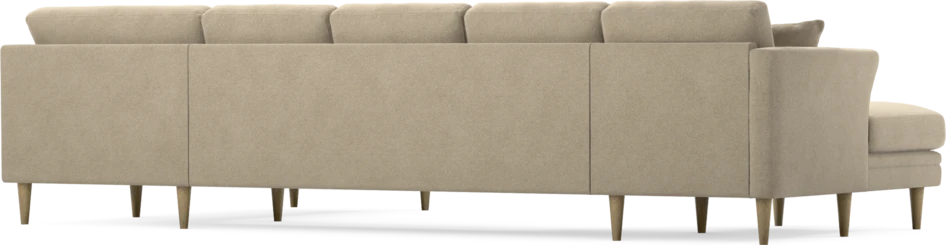 Eden - 3-sits soffa med schäslong vänster och divan höger - Beige