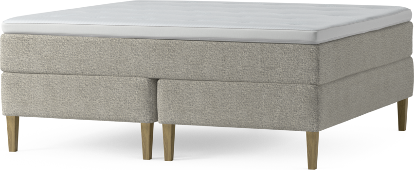 Delux Exclusive - Kontinentalsäng, dubbelsäng med bäddmadrass och sängben