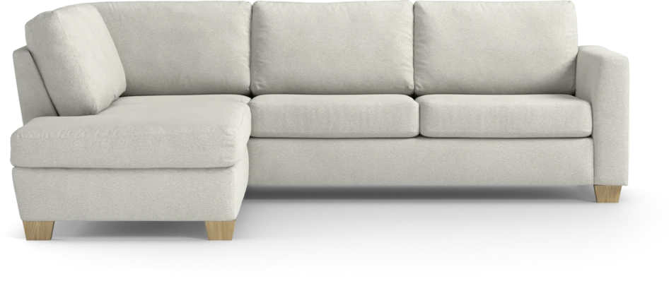 Friday - 2,5-sits soffa med divan vänster - Vit