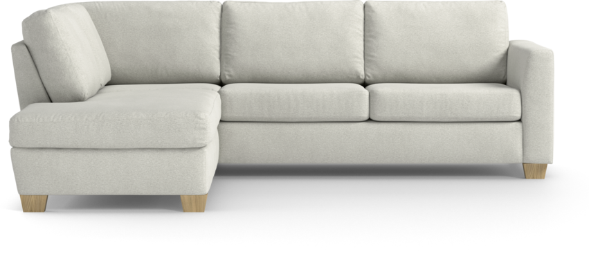 Friday - 2,5-sits soffa med divan vänster - Vit