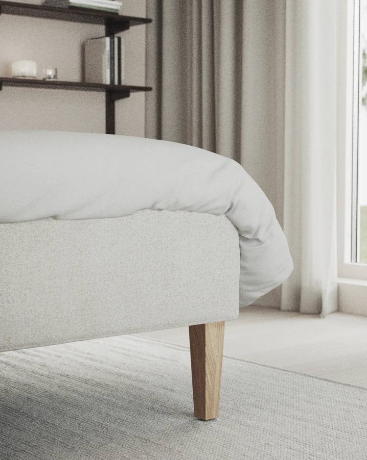Delux Sense - Kontinentalsäng, enkelsäng 140 cm med bäddmadrass och sängben - inspiration