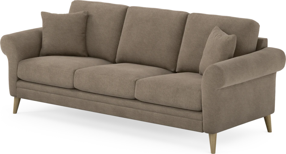 Eden - 3-sits soffa - Brun