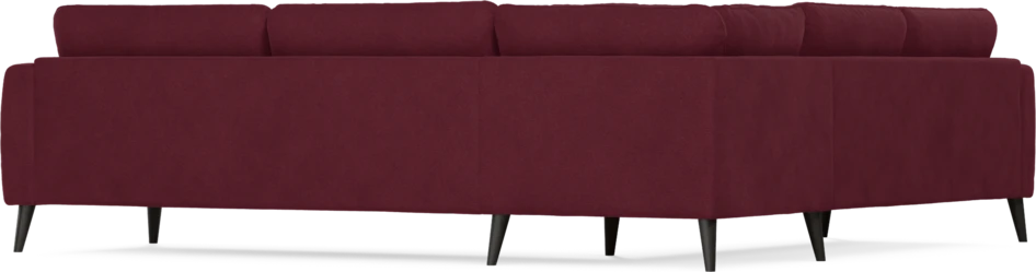 Bridge - Hörnsoffa, 2+3-sits - Röd