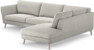 Madison Lux - 3-sits soffa med divan höger - Grå