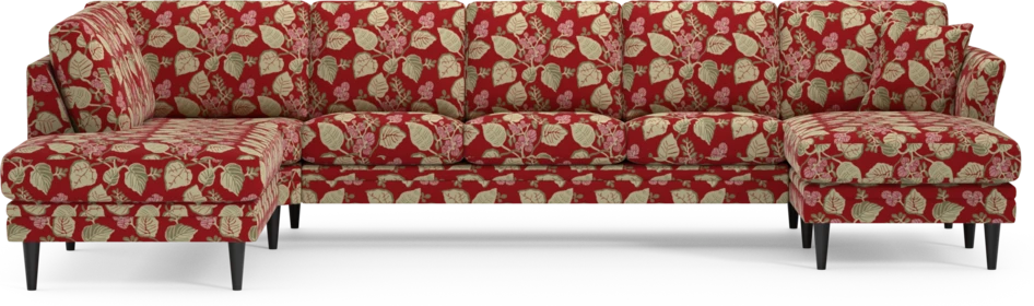 Eden - 3-sits soffa med divan vänster och schäslong höger - Flerfärgad