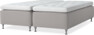 Delux Dream - Ramsäng, dubbelsäng med bäddmadrass - Grå