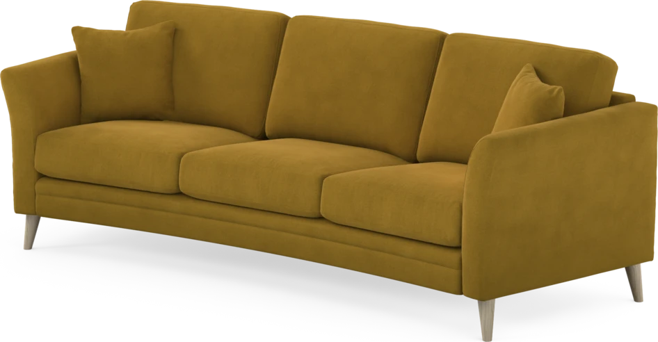 Eden - 3-sits soffa svängd - Gul