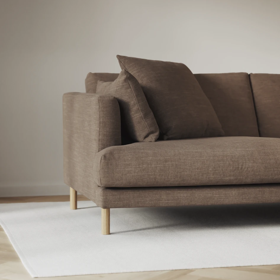 Harper - 3-sits soffa - Brun