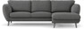 Madison Lux - 2-sits soffa med schäslong höger - Grå