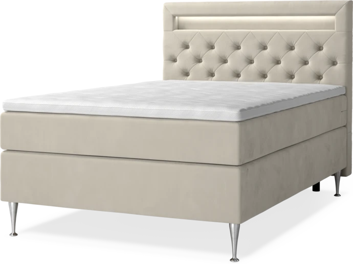 New York Supreme, Kontinentalsäng, enkelsäng med bäddmadrass, sängben och sänggavel