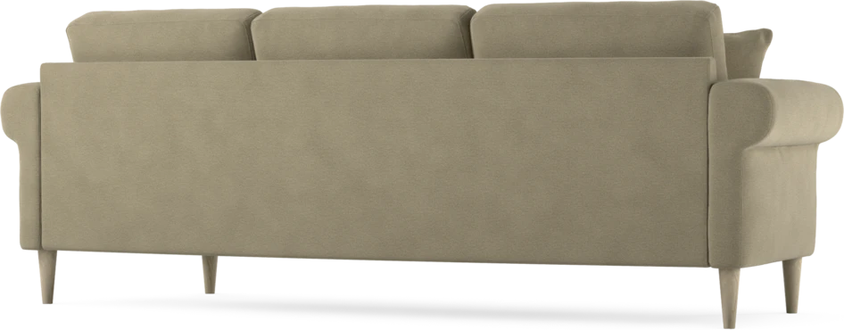 Eden - 3-sits soffa svängd - Beige