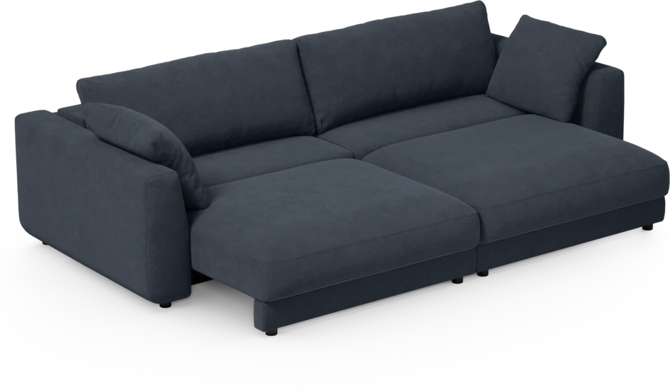 Amie - Bäddsoffa 4-sits - Blå