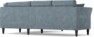 Eden - 2-sits soffa med divan - Blå
