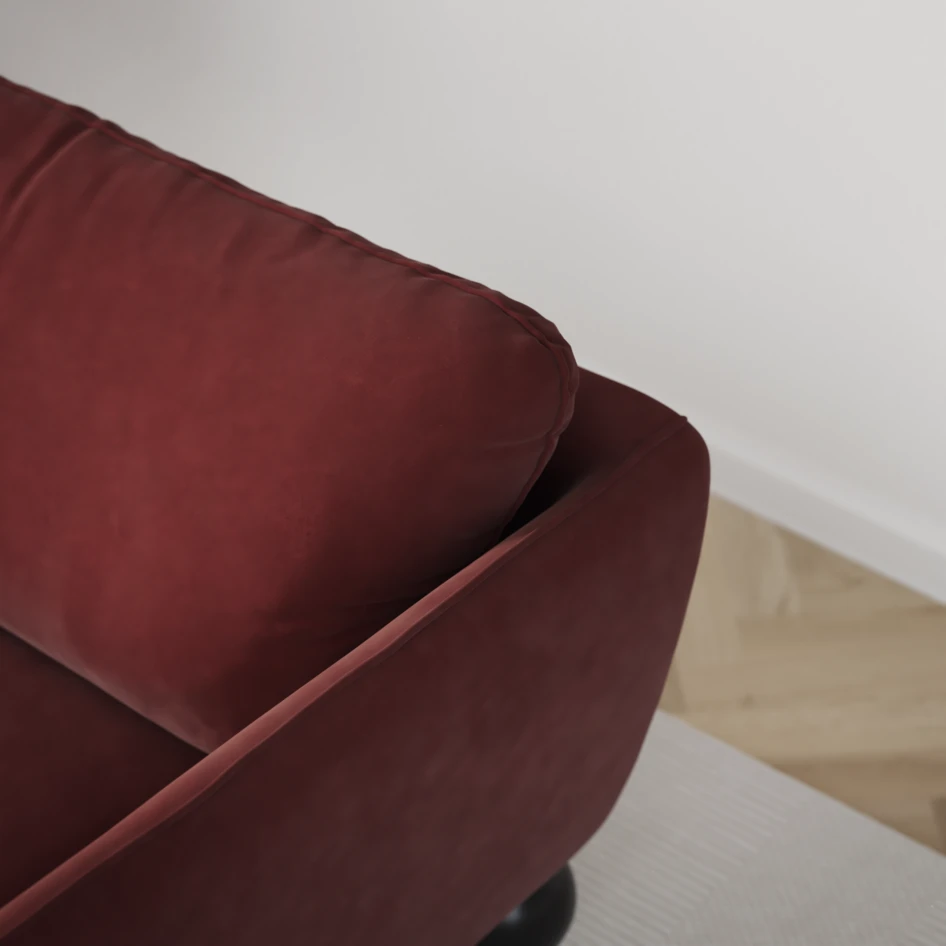 Madison Lux - Hörnsoffa 3+2-sits, hörn 1 - Rosa