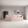 Friday - 2,5-sits soffa med divan vänster - Rosa